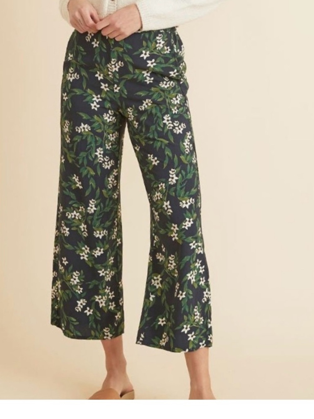 Marine Layer Kiley Floral Wide Leg Pants - SZ Small